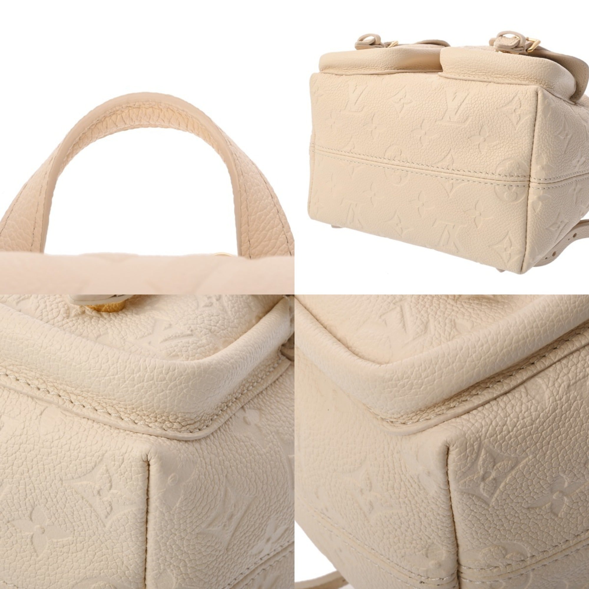 Louis Vuitton White Leather Backpack