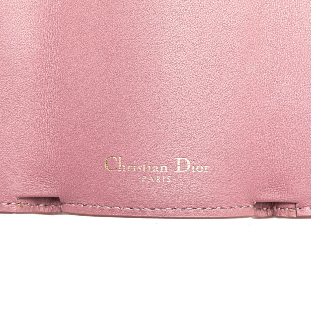 Christian Dior Pink Leather Wallet (Bi-Fold) (Pre-Owned)
