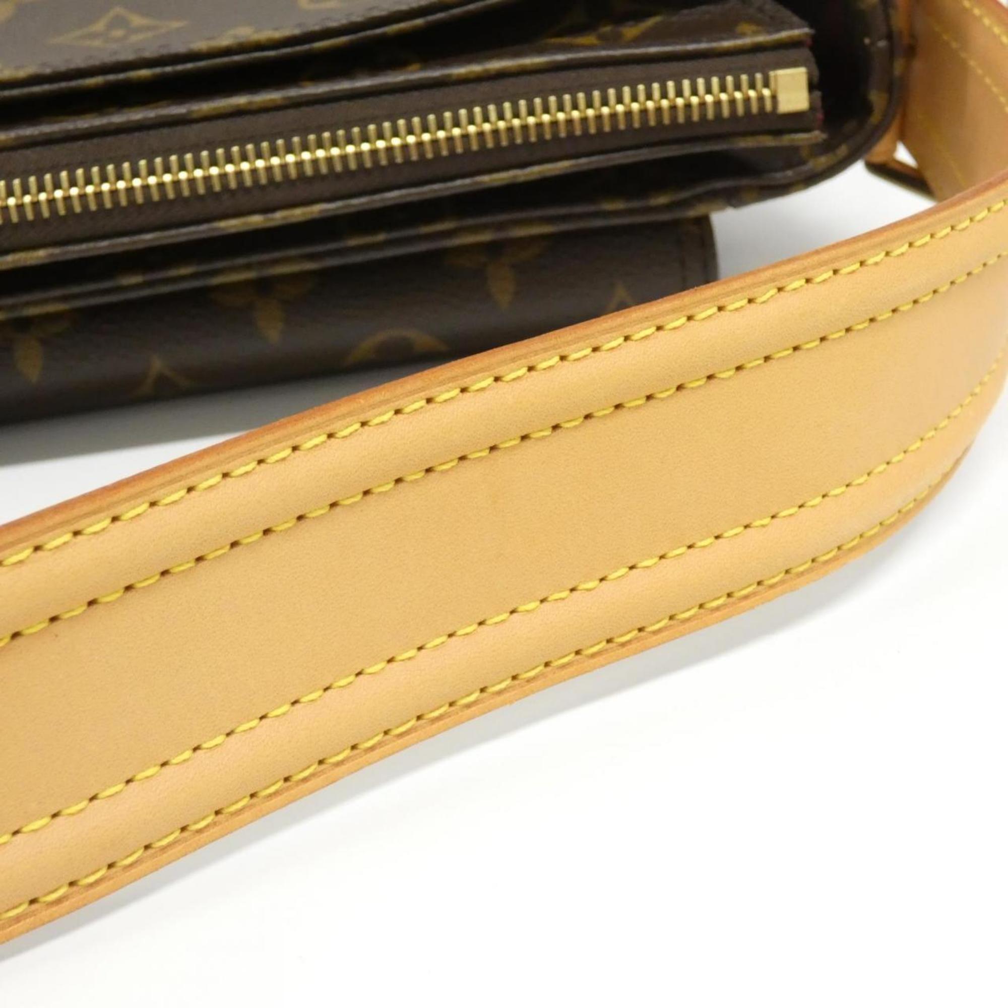 Louis Vuitton Marron Coated Canvas Shoulder Bag