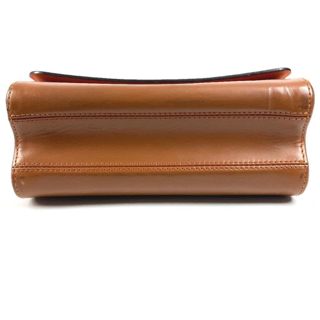 Louis Vuitton Brown Orange Monogram Leather Shoulder Bag