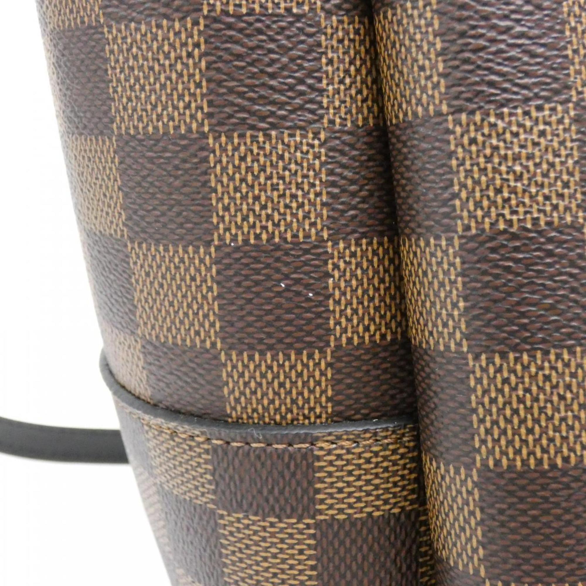 Louis Vuitton Brown Coated Canvas Handbag