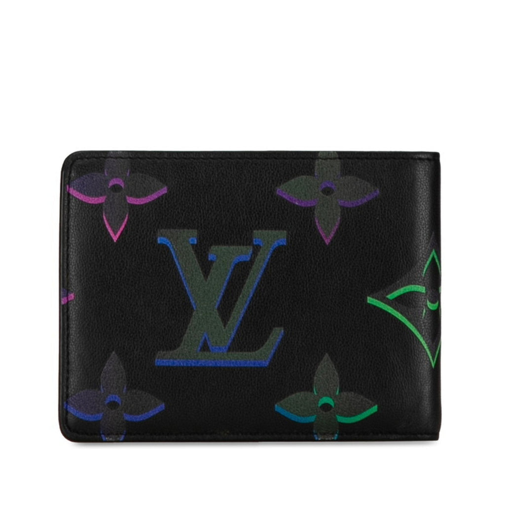 Louis Vuitton Black Noir Leather Bill Wallet