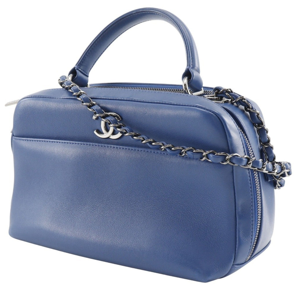Chanel Blue Leather Handbag