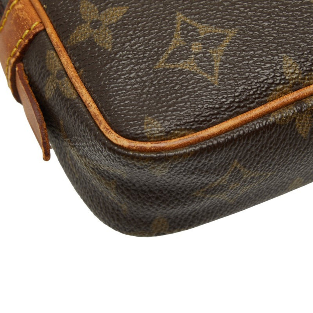 Louis Vuitton Brown Pvc Leather Pochette Shoulder Bag
