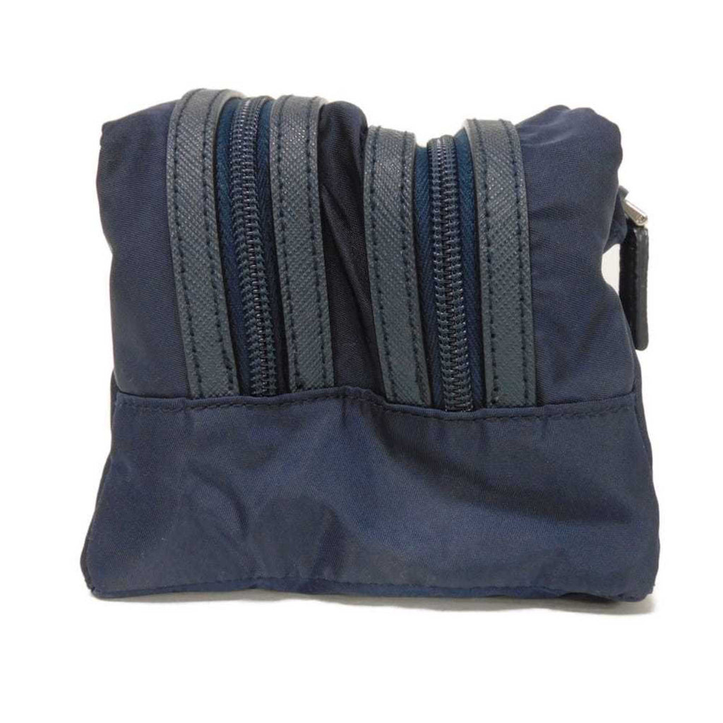Prada Blue Nylon Clutch Bag Pouch