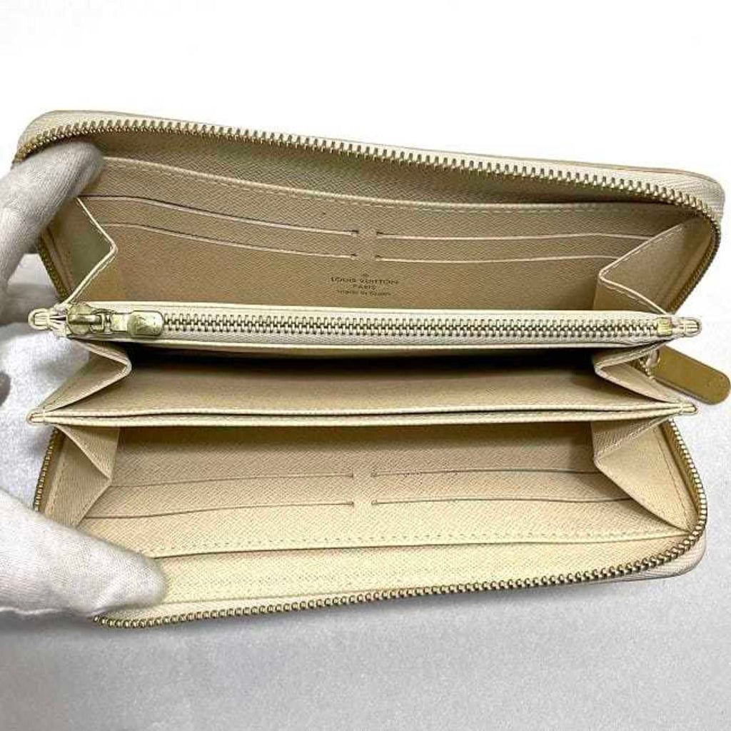 Louis Vuitton Gray White Damier Canvas Long Wallet
