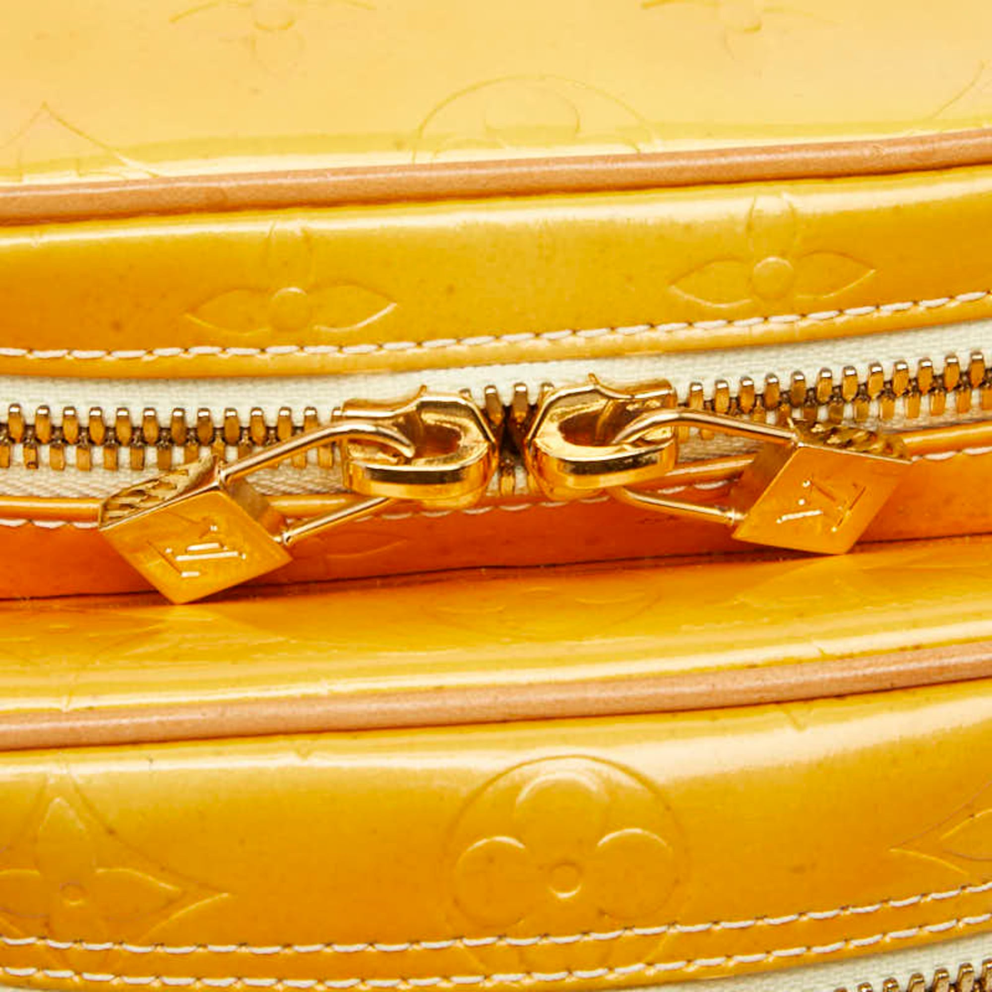 Louis Vuitton Yellow Patent Leather Shoulder Bag