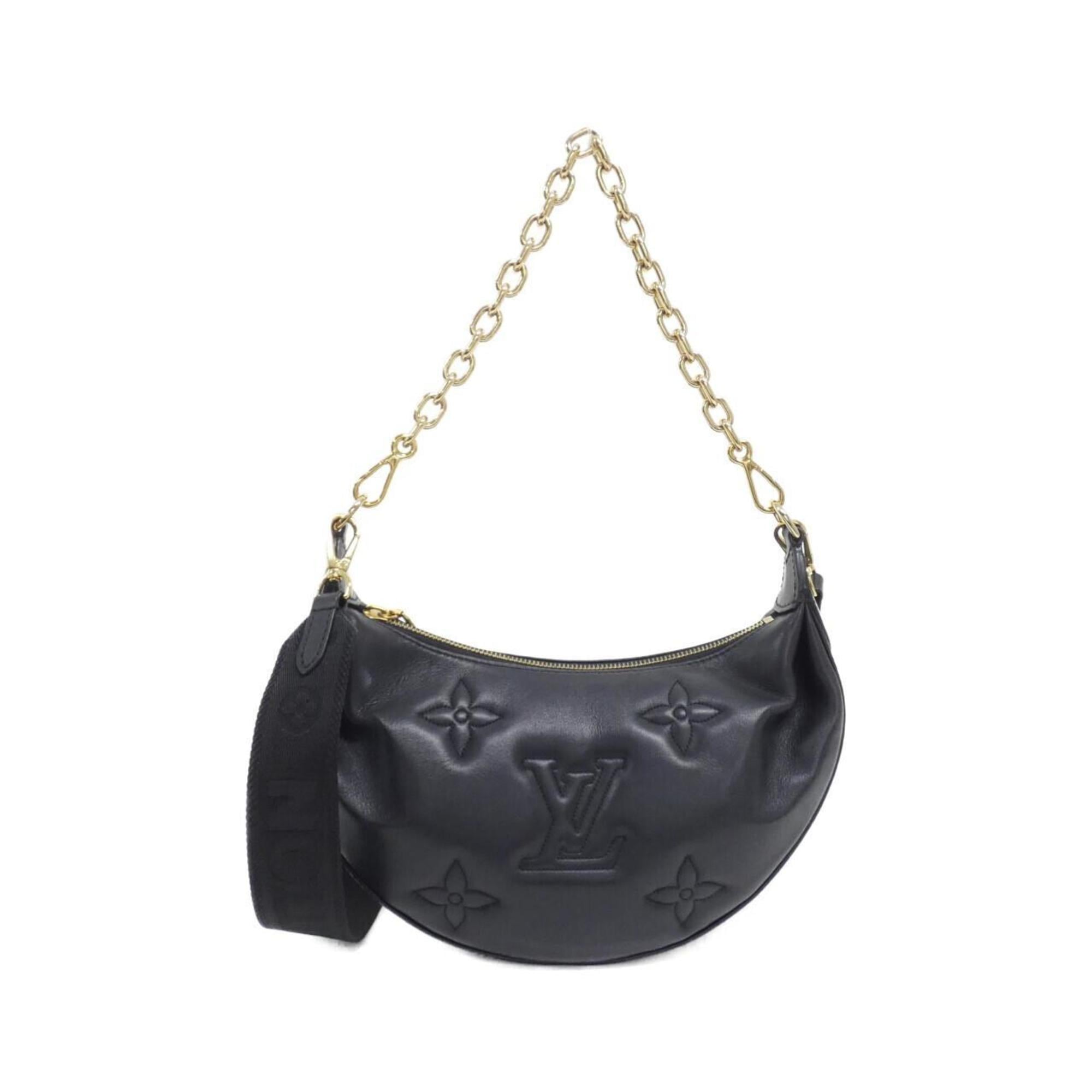 Louis Vuitton Black Leather Shoulder Bag