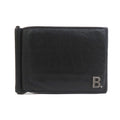 Balenciaga Black Leather Long Bill Wallet (Bi-Fold)