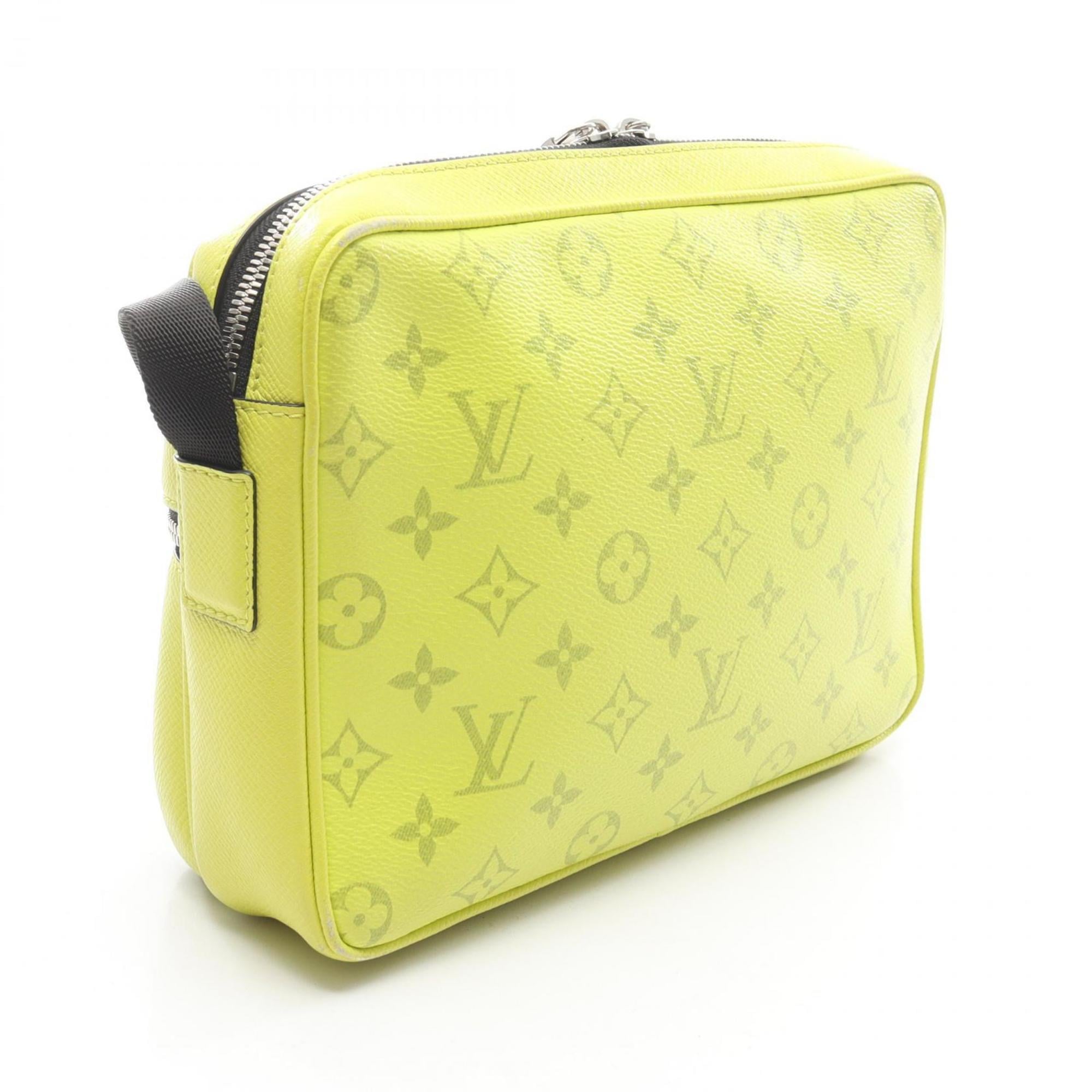 Louis Vuitton Jaune Yellow Coated Canvas Leather Shoulder Bag