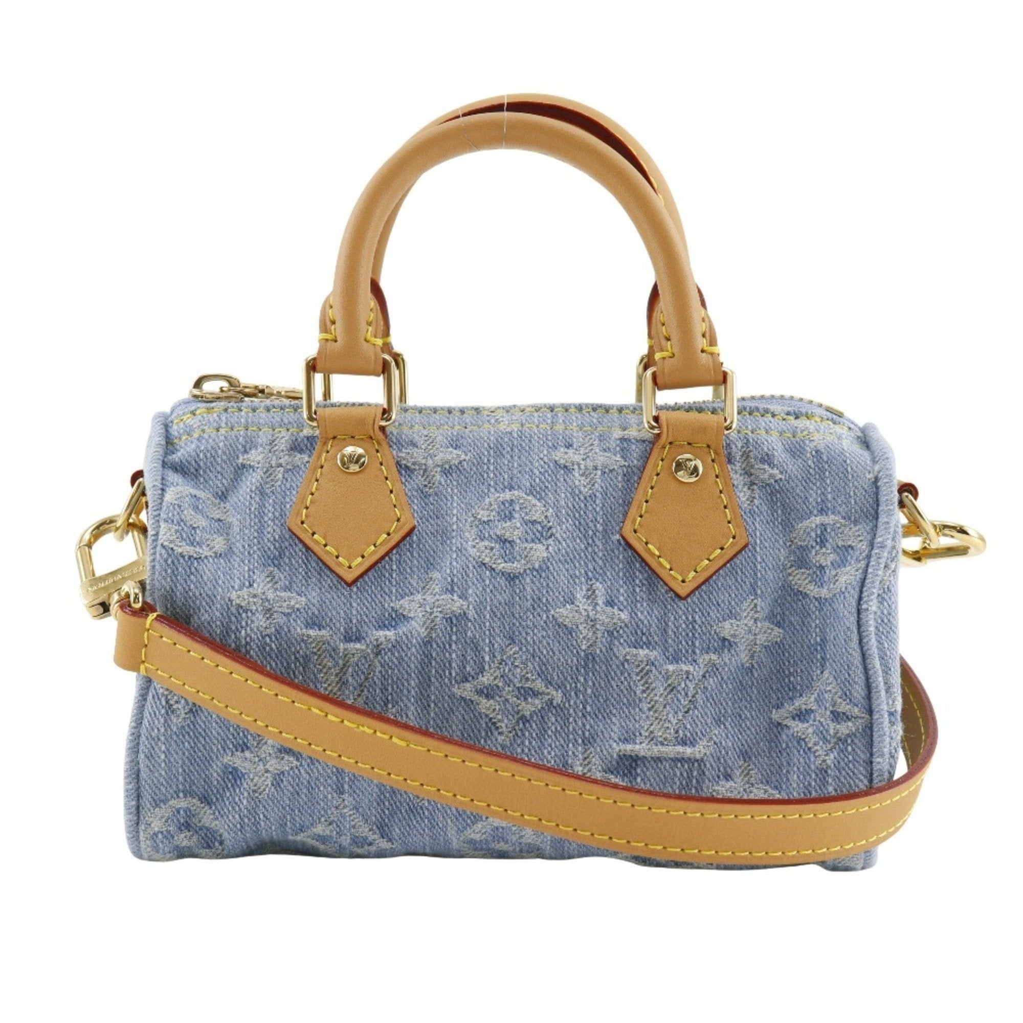 Louis Vuitton Sky Blue Monogram Denim Handbag