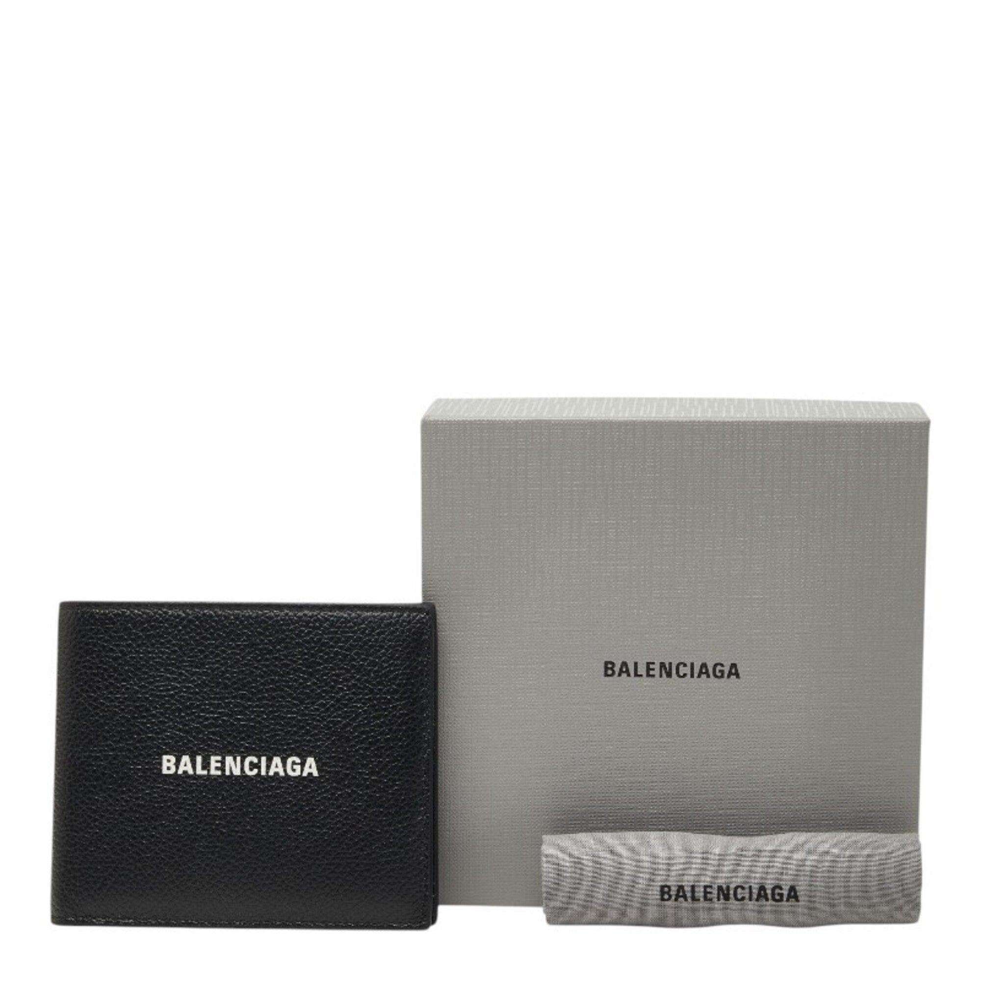 Balenciaga Black Leather Wallet (Bi-Fold)