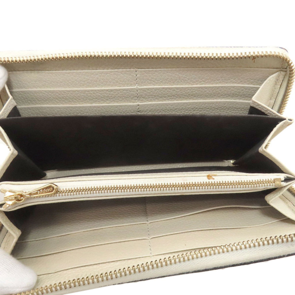 Gucci Ivory Leather Long Wallet (Bi-Fold) (Pre-Owned)