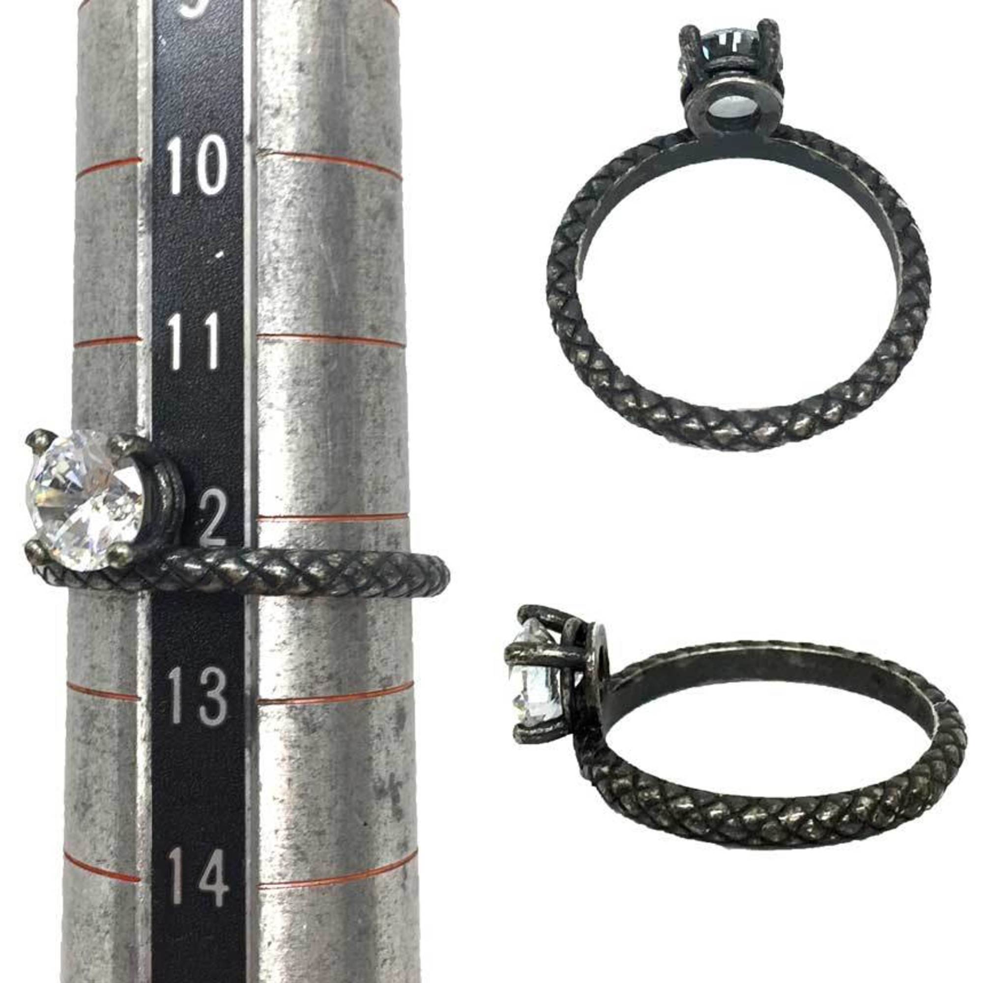 Bottega Veneta Intrecciato Silver 925 Band Ring