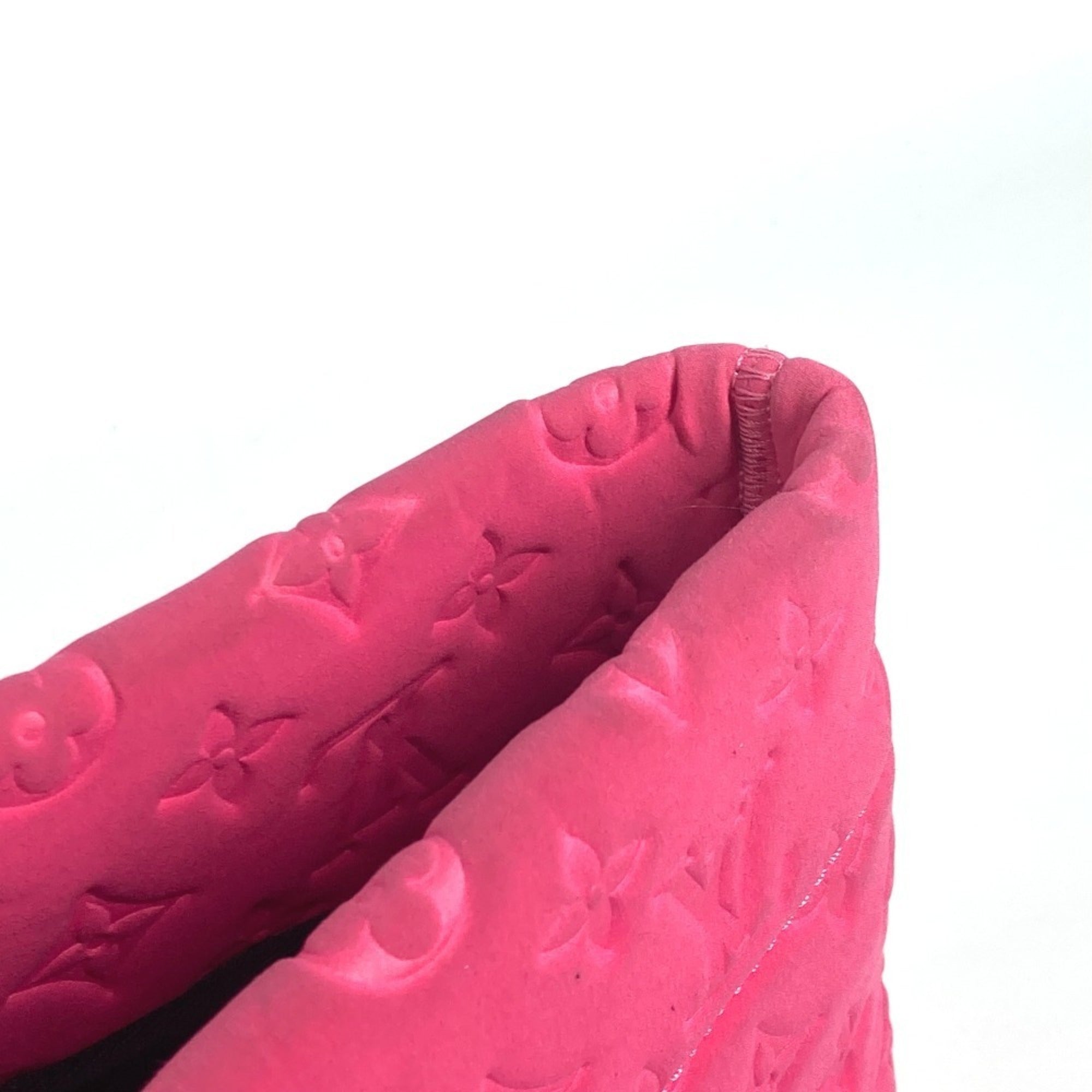 Louis Vuitton Black Pink Microfiber Shoulder Bag Tote Bag