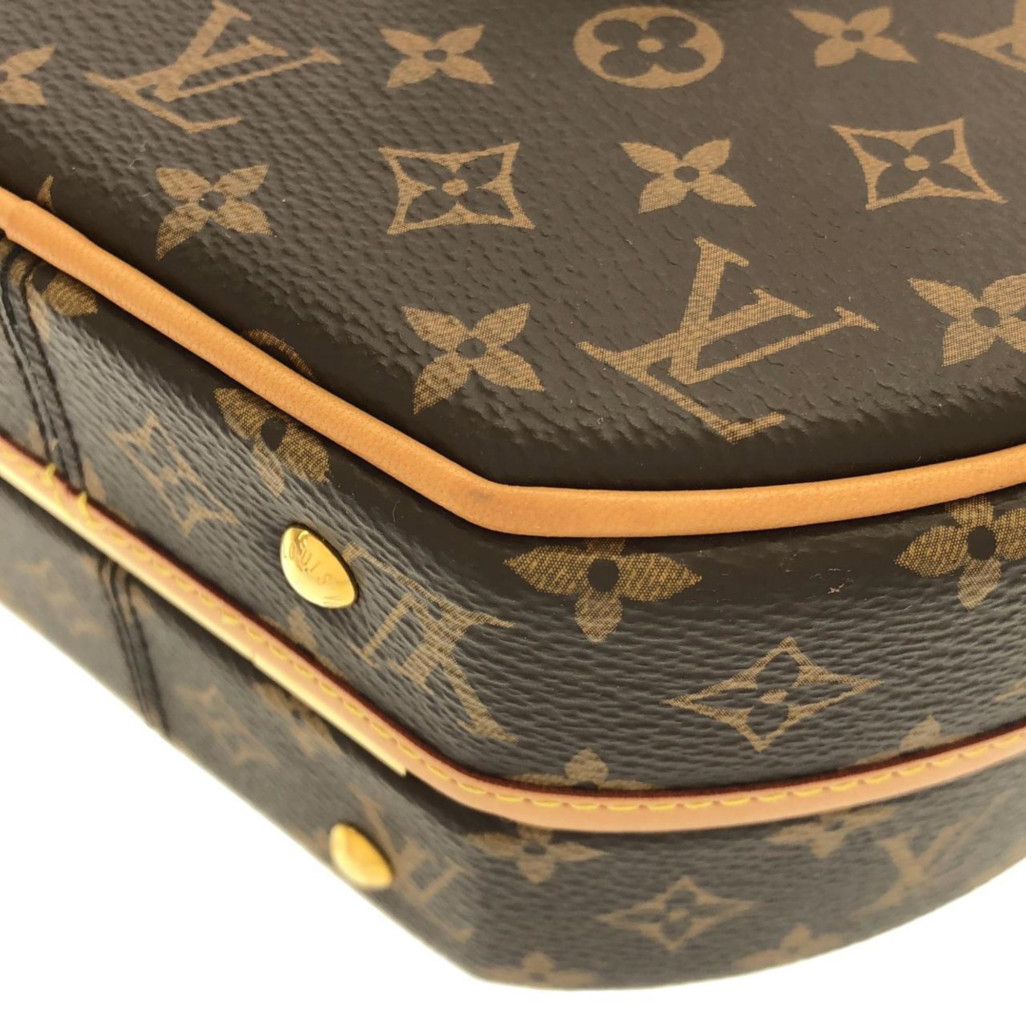 Louis Vuitton Marron Coated Canvas Handbag