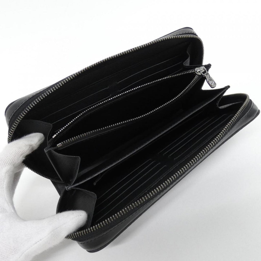 Louis Vuitton Black Coated Canvas Long Wallet