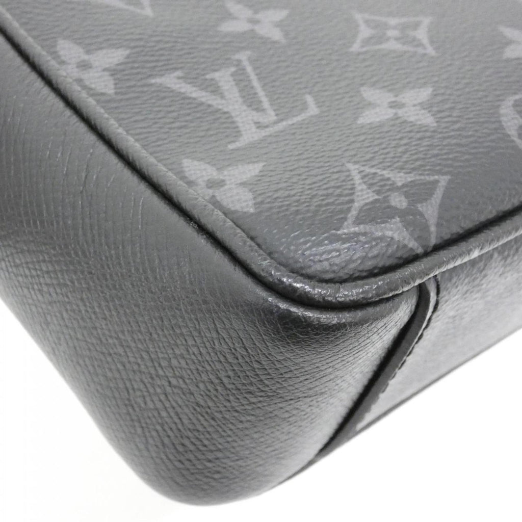 Louis Vuitton Black Coated Canvas Leather Shoulder Bag