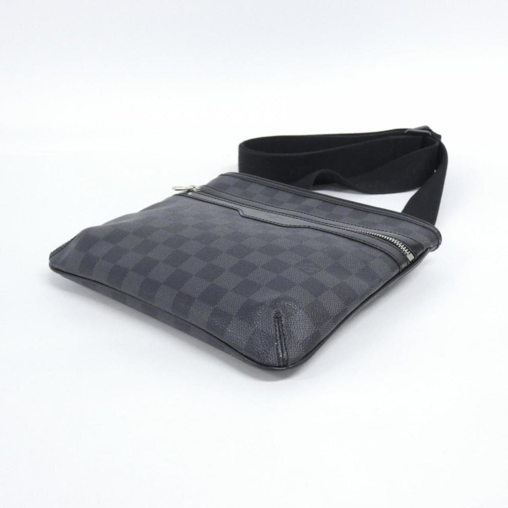 Louis Vuitton Dark Gray Graphite Coated Canvas Shoulder Bag