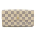 Louis Vuitton Ivory Damier Azur Canvas Long Wallet