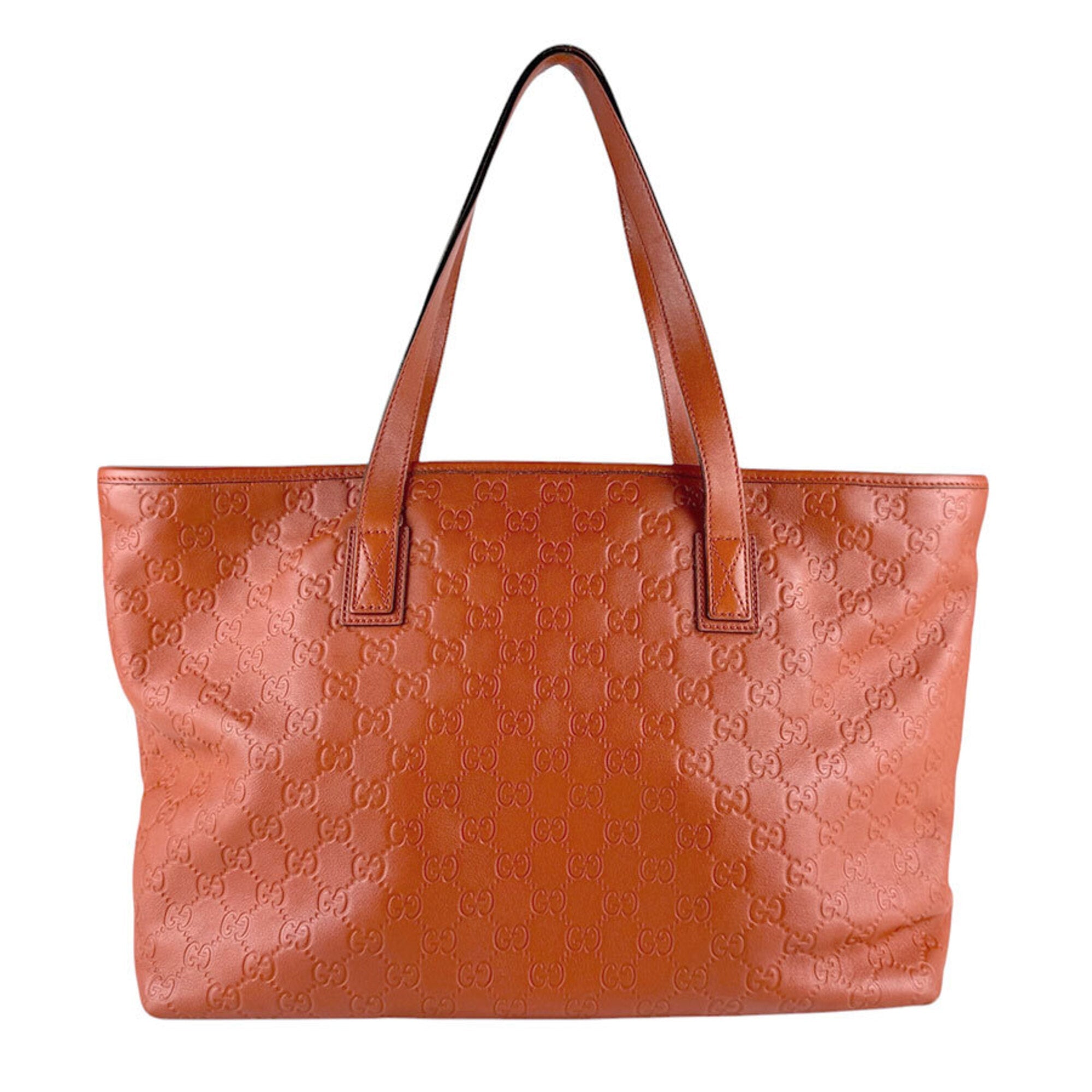 Gucci Orange Leather Handbag (Pre-Owned)