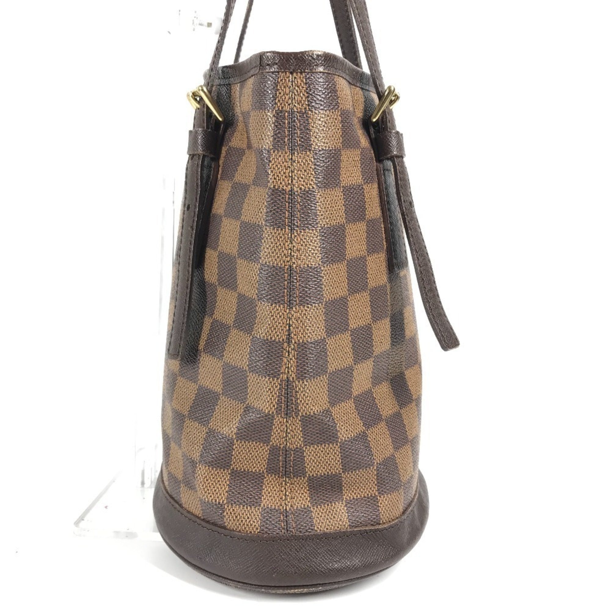 Louis Vuitton Brown Damier Canvas Ebene Damier Canvas Pouch Shoulder Bag Tote Bag