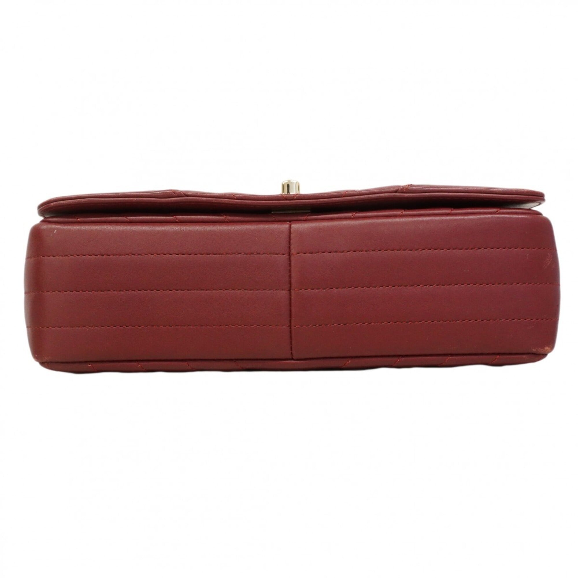 Chanel Bordeaux Leather Shoulder Bag