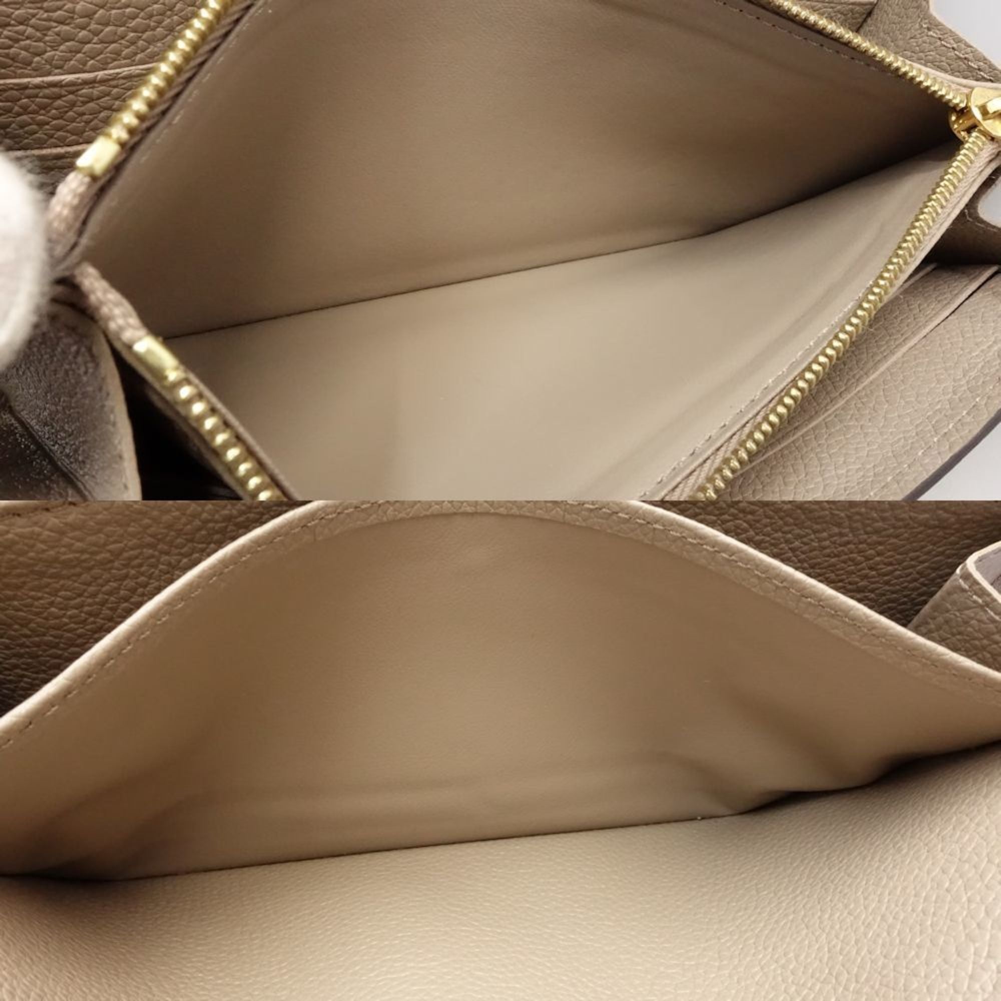 Louis Vuitton Tourterelle Leather Long Wallet