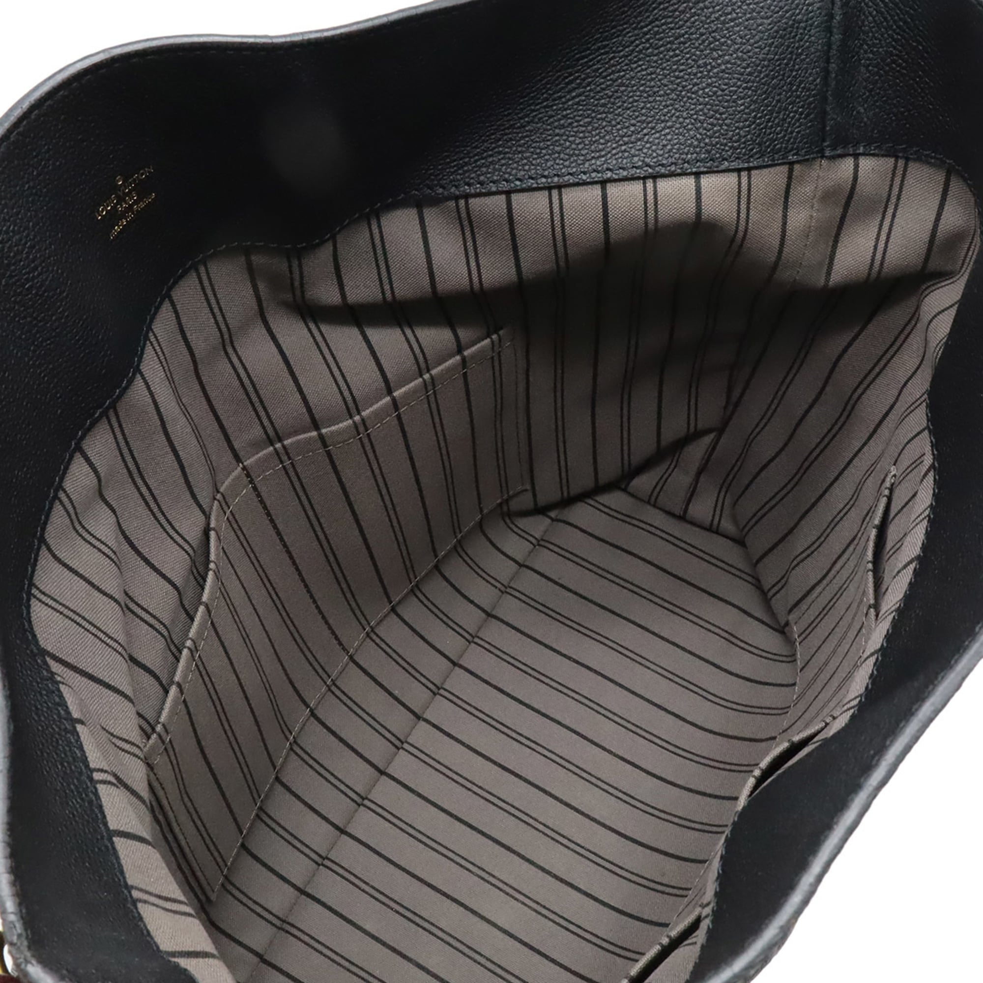 Louis Vuitton Black Noir Monogram Empreinte Shoulder Bag