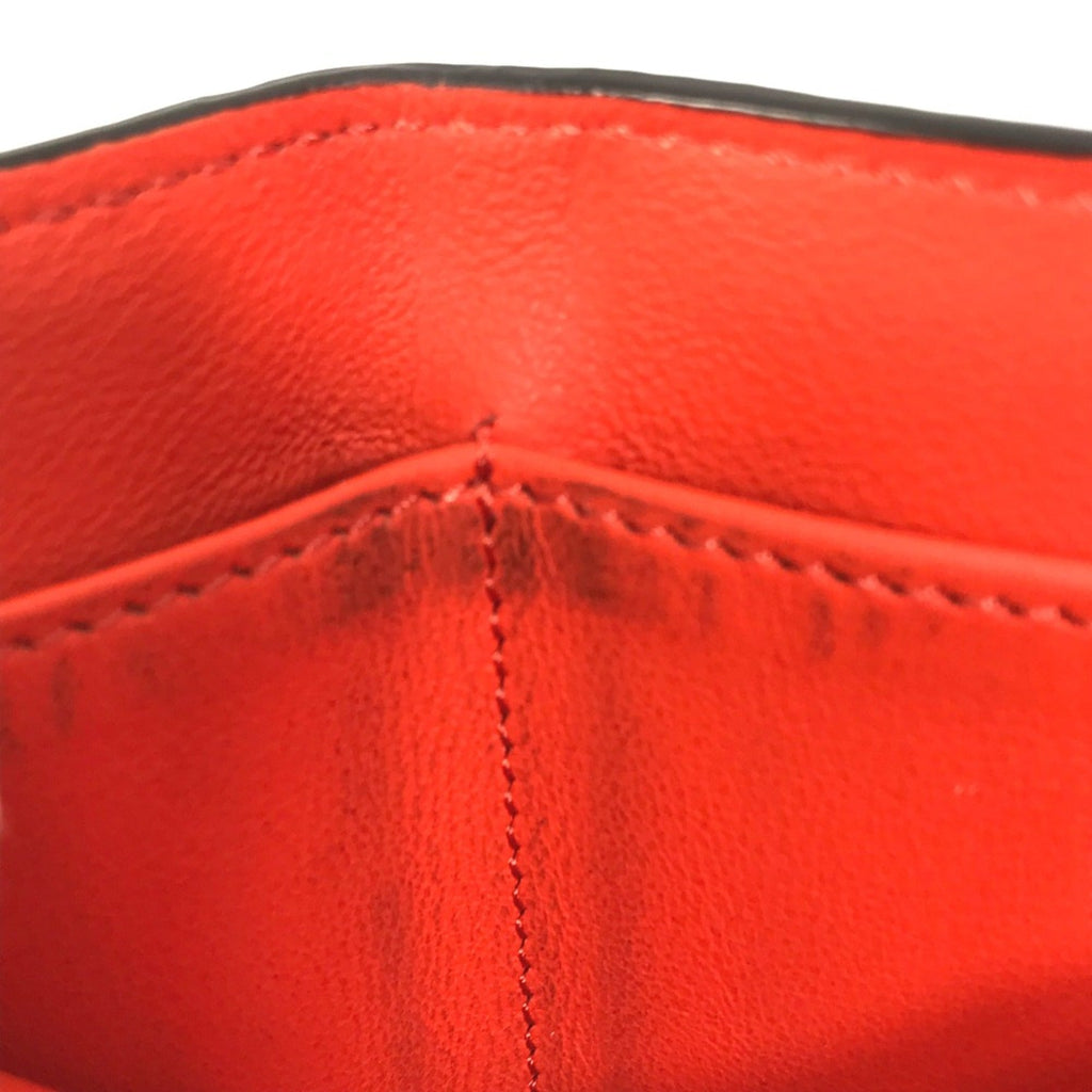 Fendi Orange Leather Wallet (Tri-Fold)