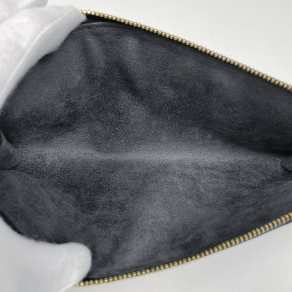 Louis Vuitton Black Noir Epi Leather Handbag Pochette Pouch
