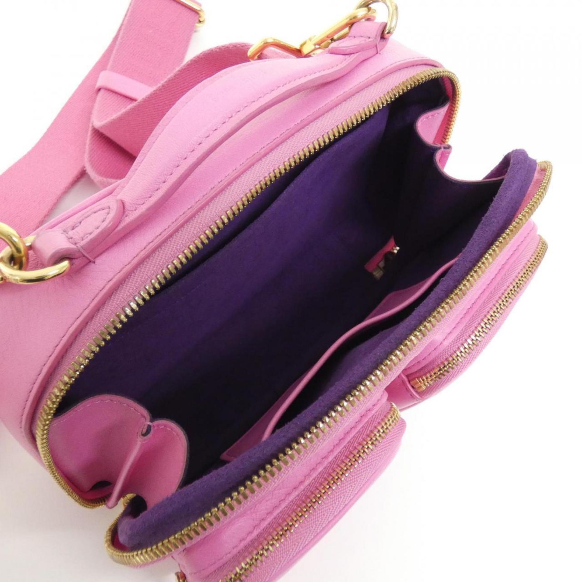 Louis Vuitton Rose Leather Shoulder Bag