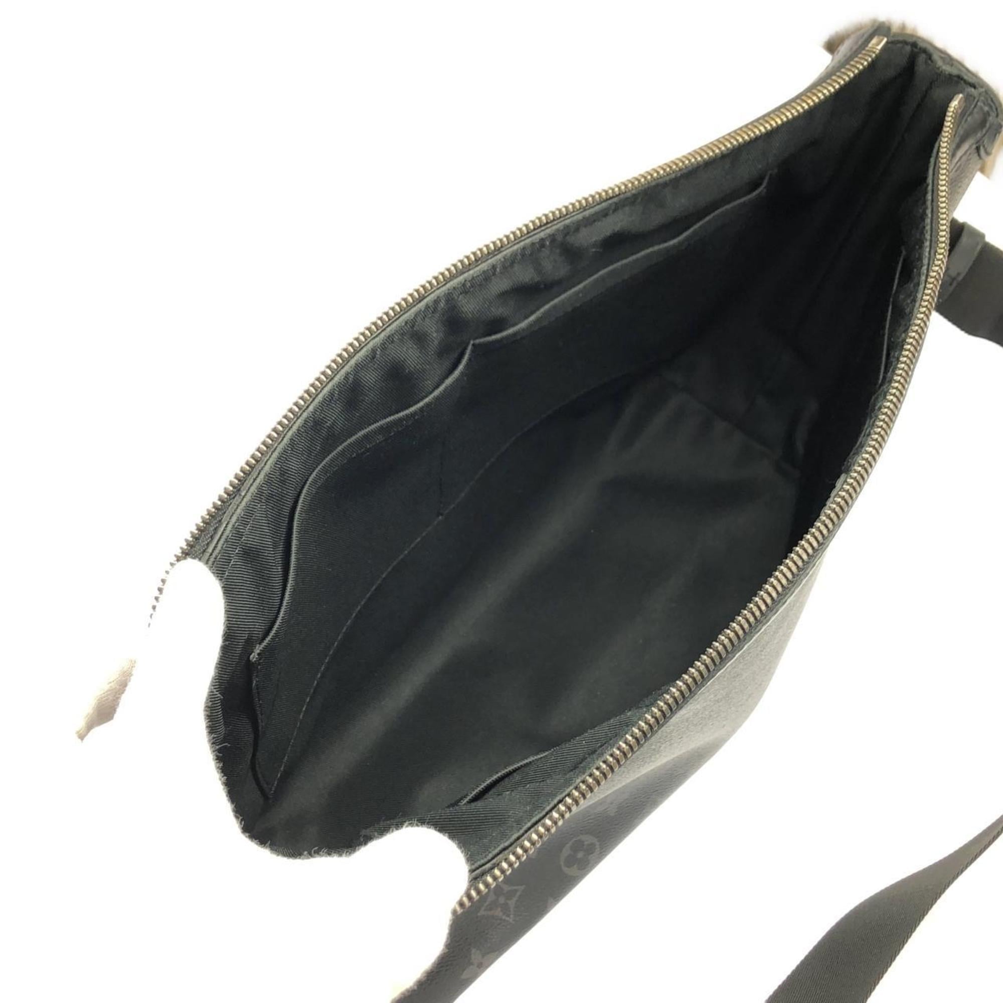 Louis Vuitton Black Coated Canvas Shoulder Bag