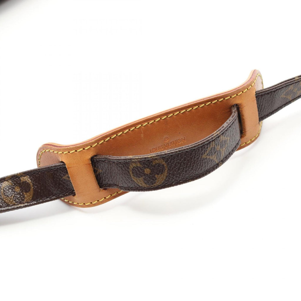 Louis Vuitton Brown Coated Canvas Leather Shoulder Bag