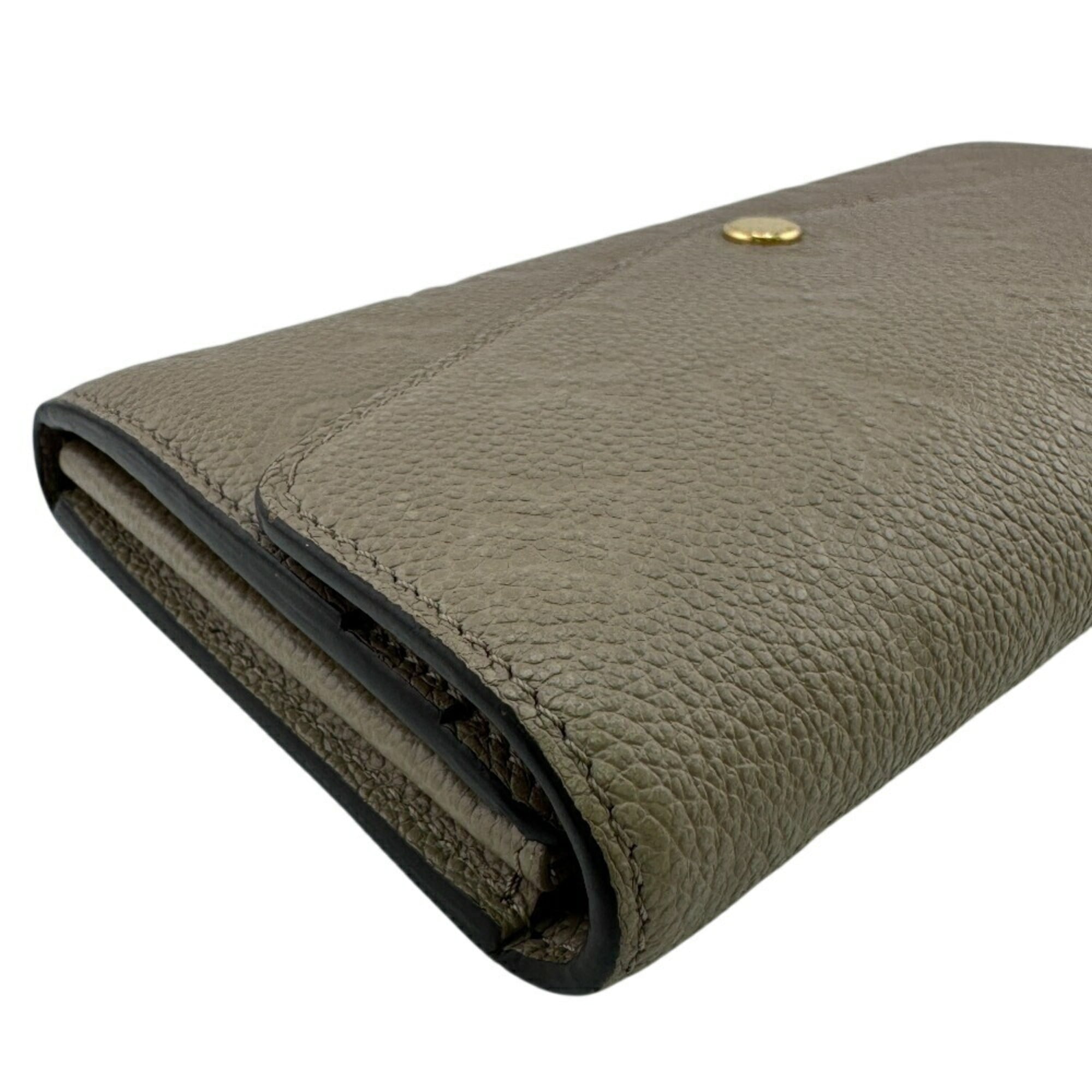 Louis Vuitton Beige Galle Monogram Empreinte Leather Long Wallet