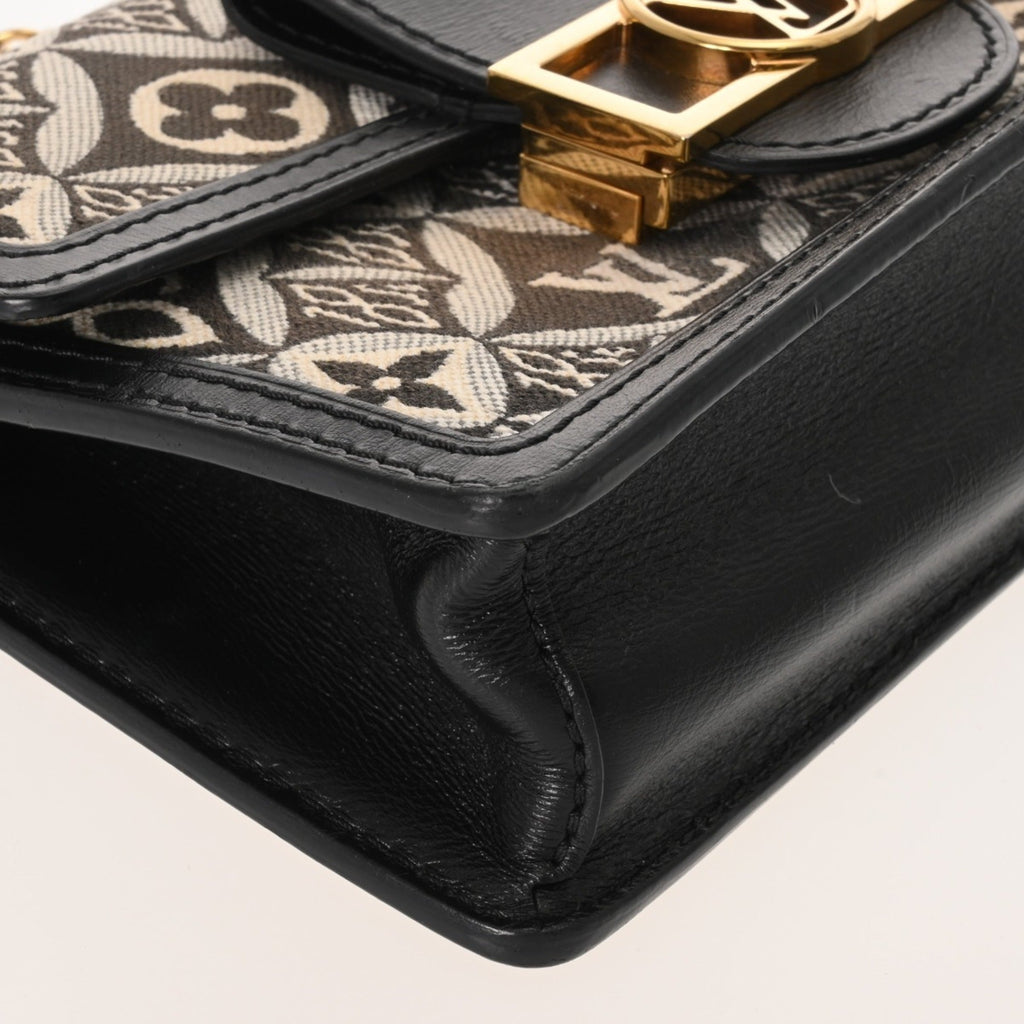 Louis Vuitton Monogram Black Leather Shoulder Bag