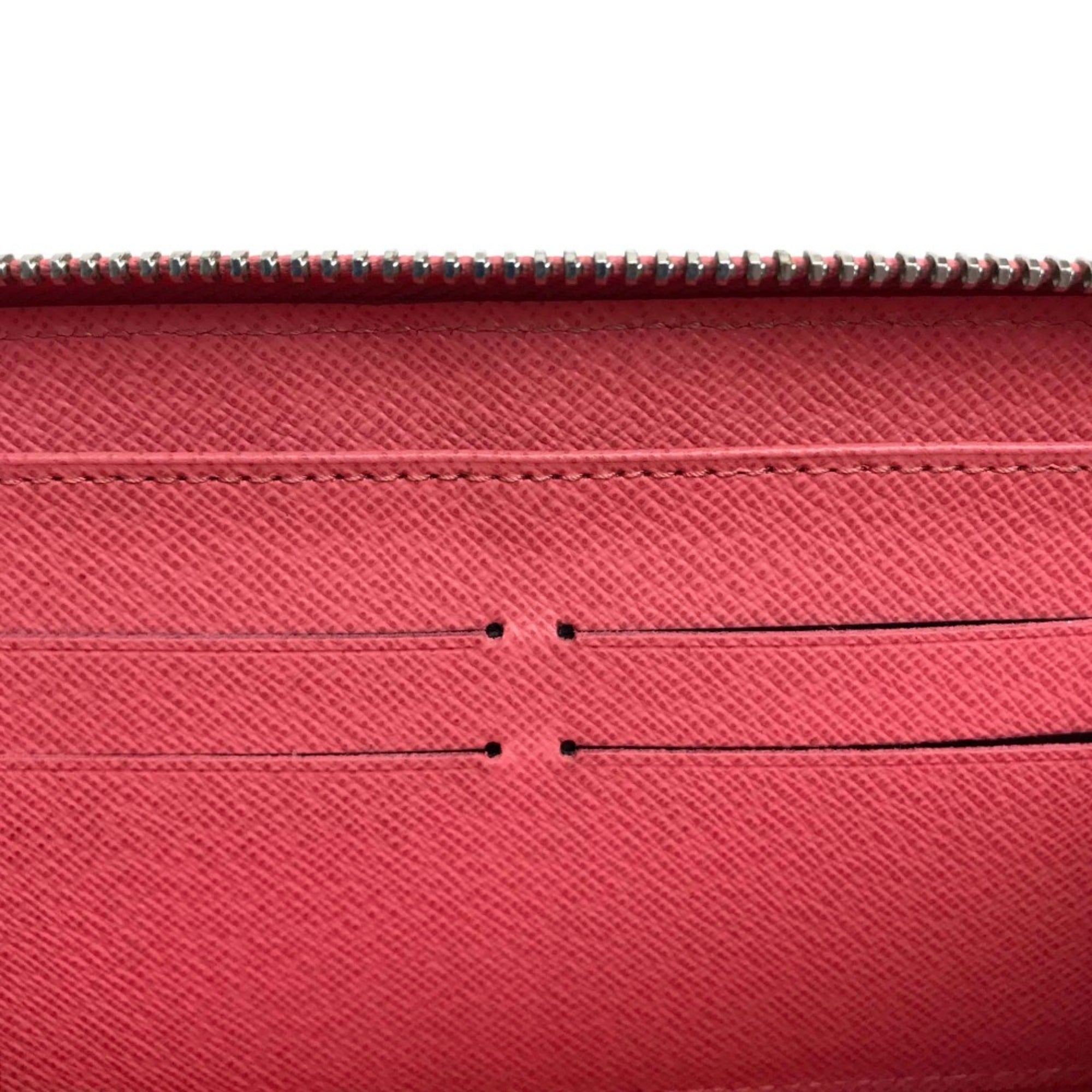 Louis Vuitton Pink Leather Long Wallet