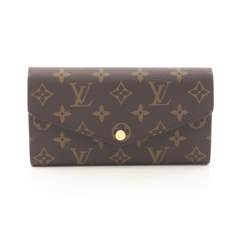 Louis Vuitton Brown Fuchsia Monogram Pink Monogram Long Wallet