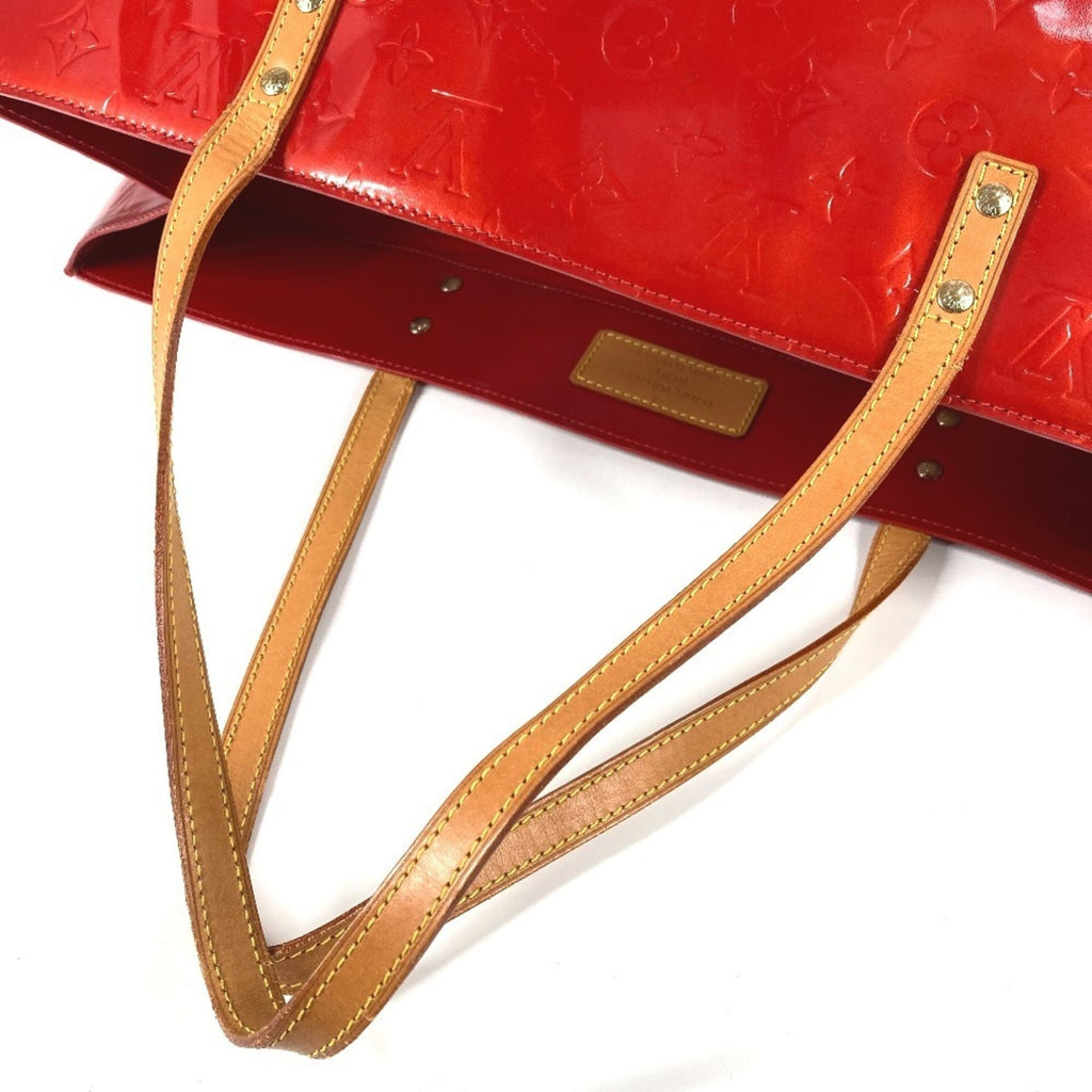 Louis Vuitton Red Color Monogram Vernis Boston Bag Shoulder Bag Tote Bag