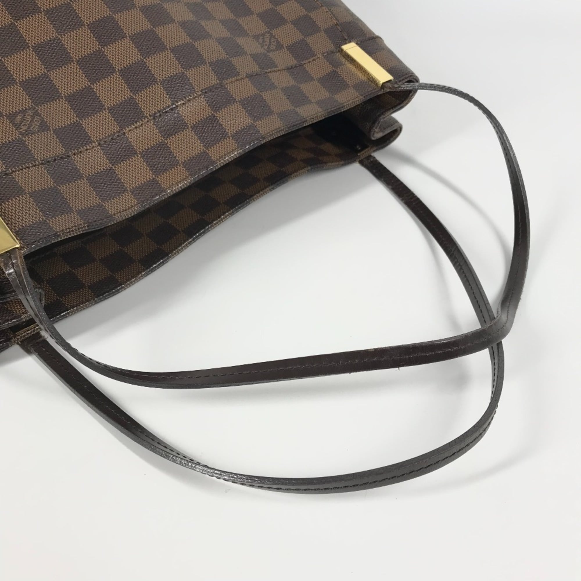 Louis Vuitton Damier Brown Ebene Damier Canvas Shoulder Bag Tote Bag