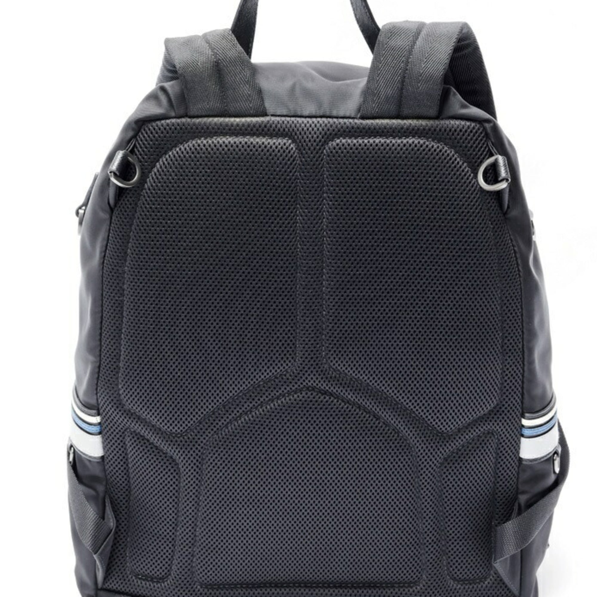 Prada Black Leather Backpack