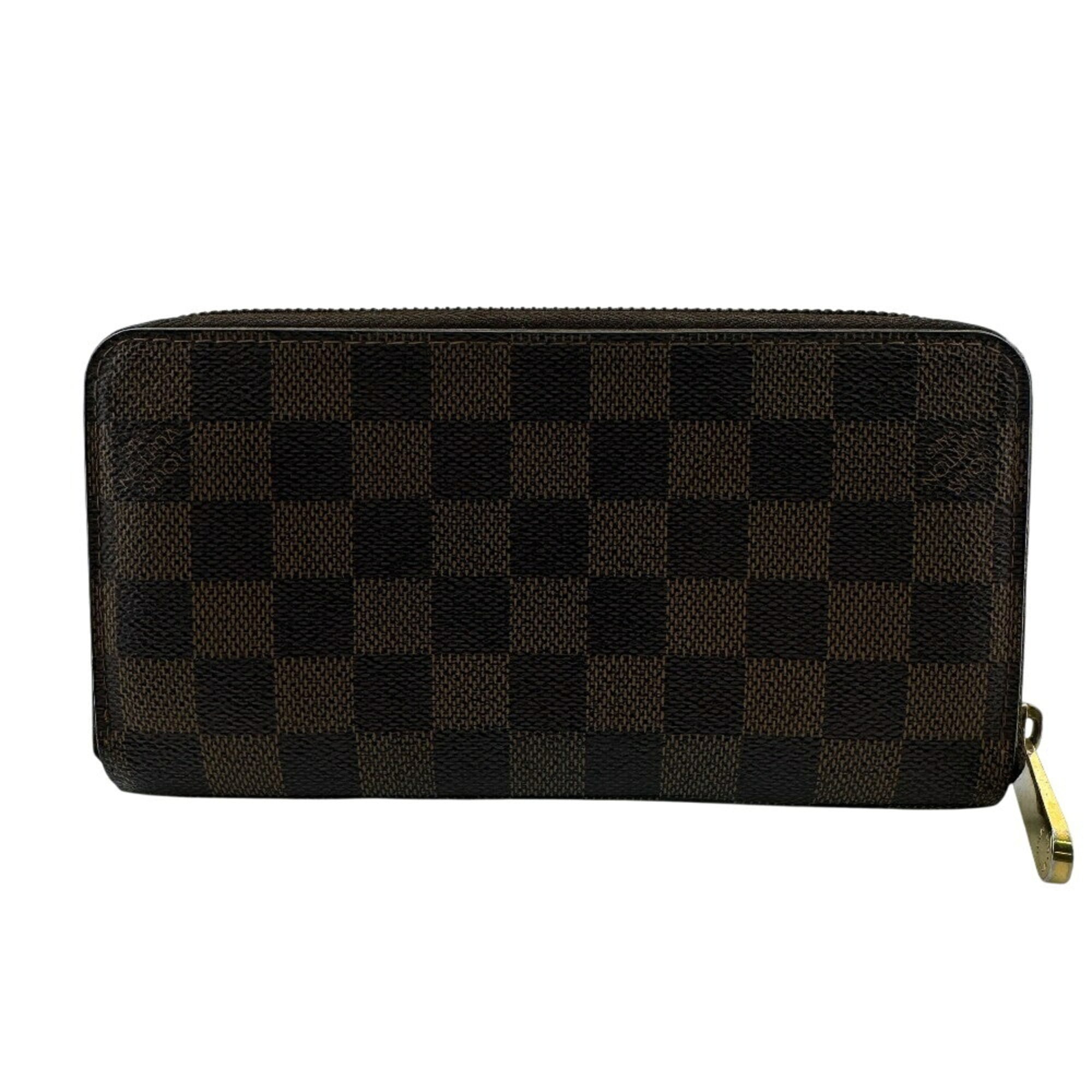 Louis Vuitton Damier Brown Leather Long Wallet