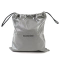 Balenciaga Gray Leather Polyamide Pouch