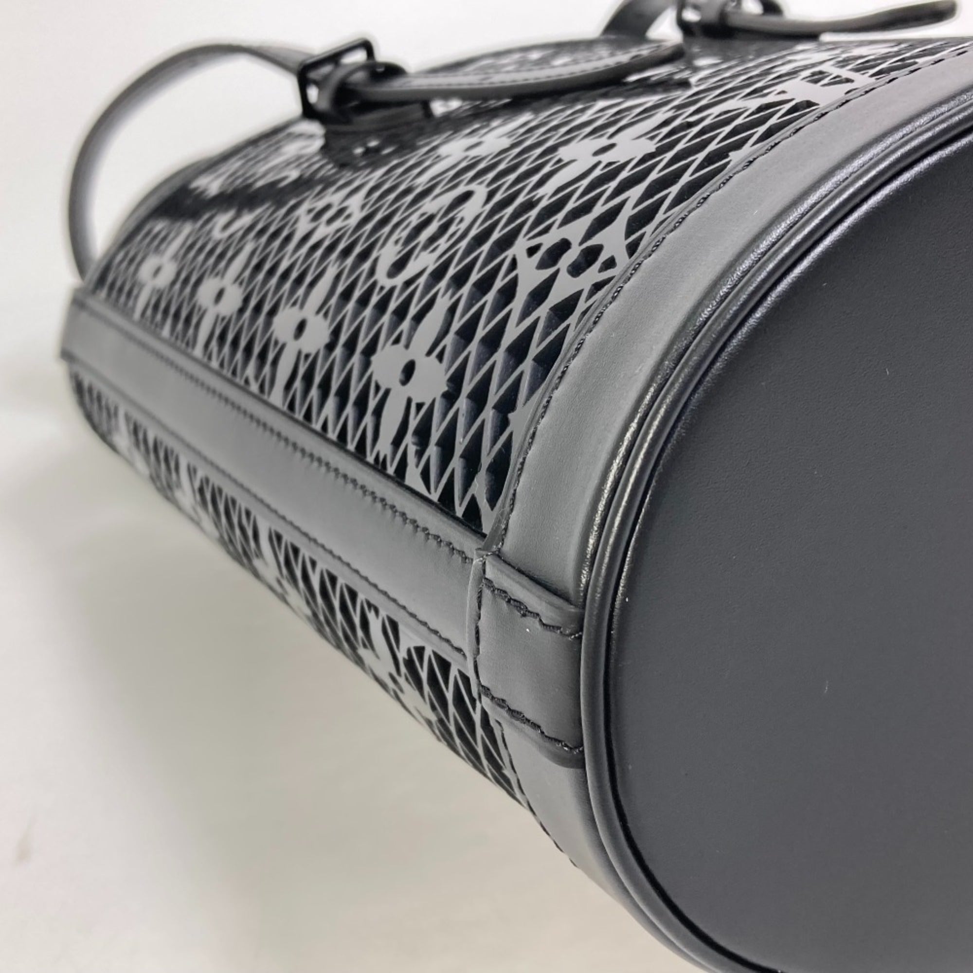 Louis Vuitton Black Noir Monogram Plastic Shoulder Bag