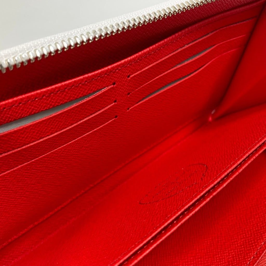 Louis Vuitton Red Color Rouge White Epi Leather Coin Purse/Coin Case