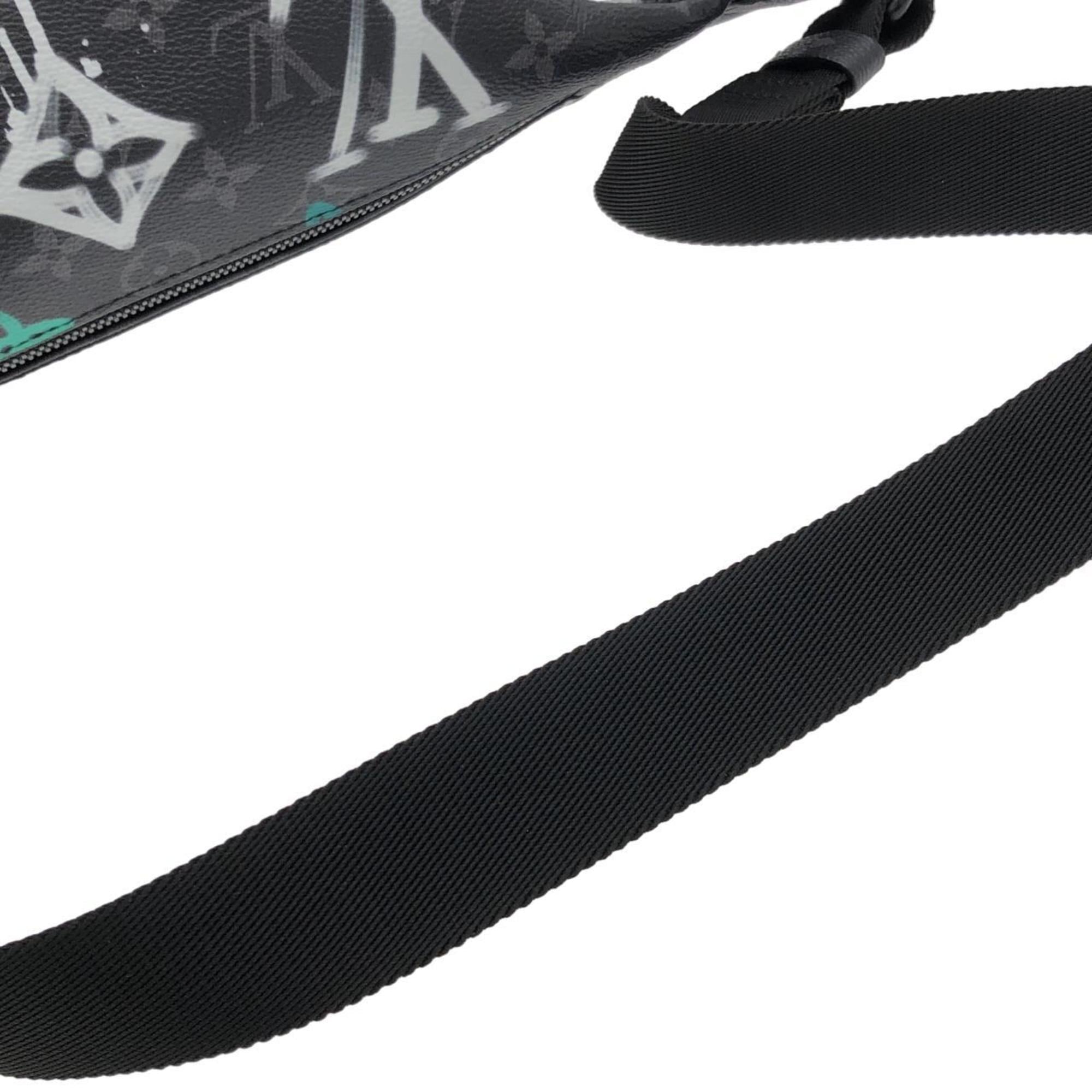 Louis Vuitton Black Coated Canvas Shoulder Bag