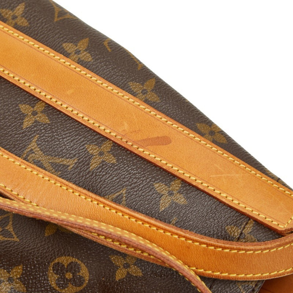 Louis Vuitton Brown Pvc Leather Shoulder Bag Sling Bag