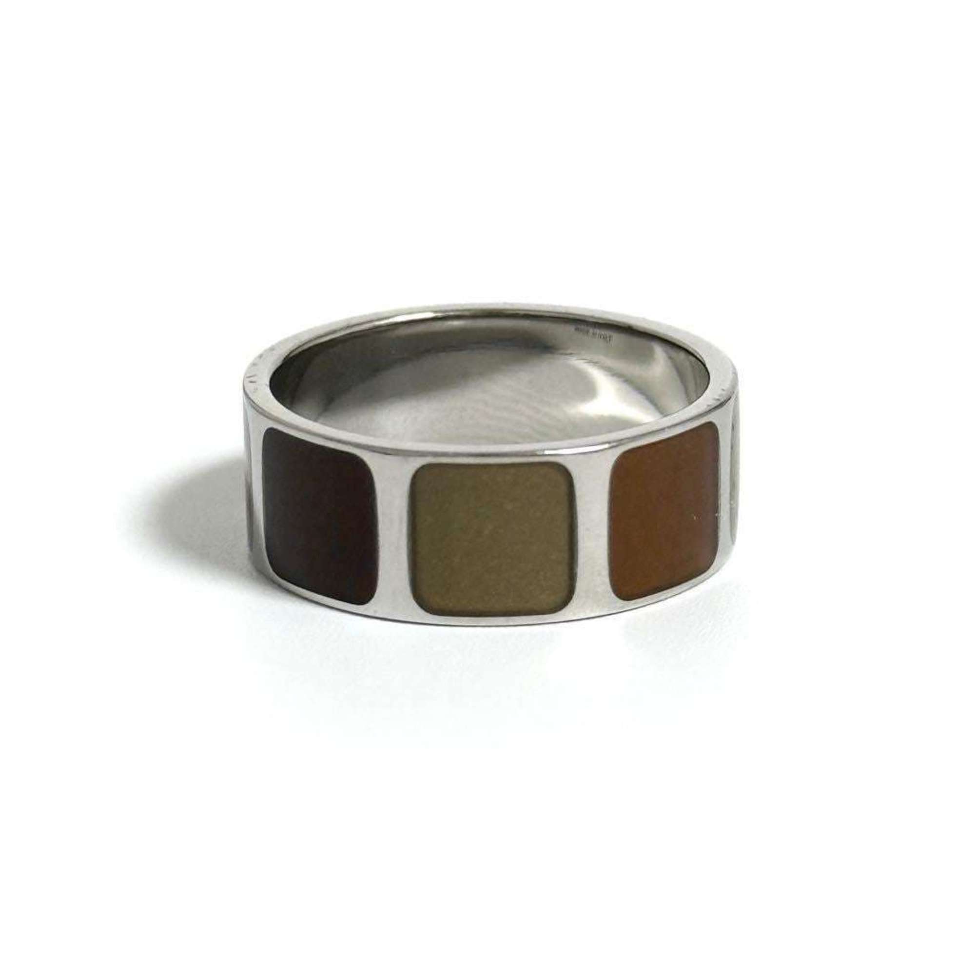 Louis Vuitton Brown Metal Band Ring