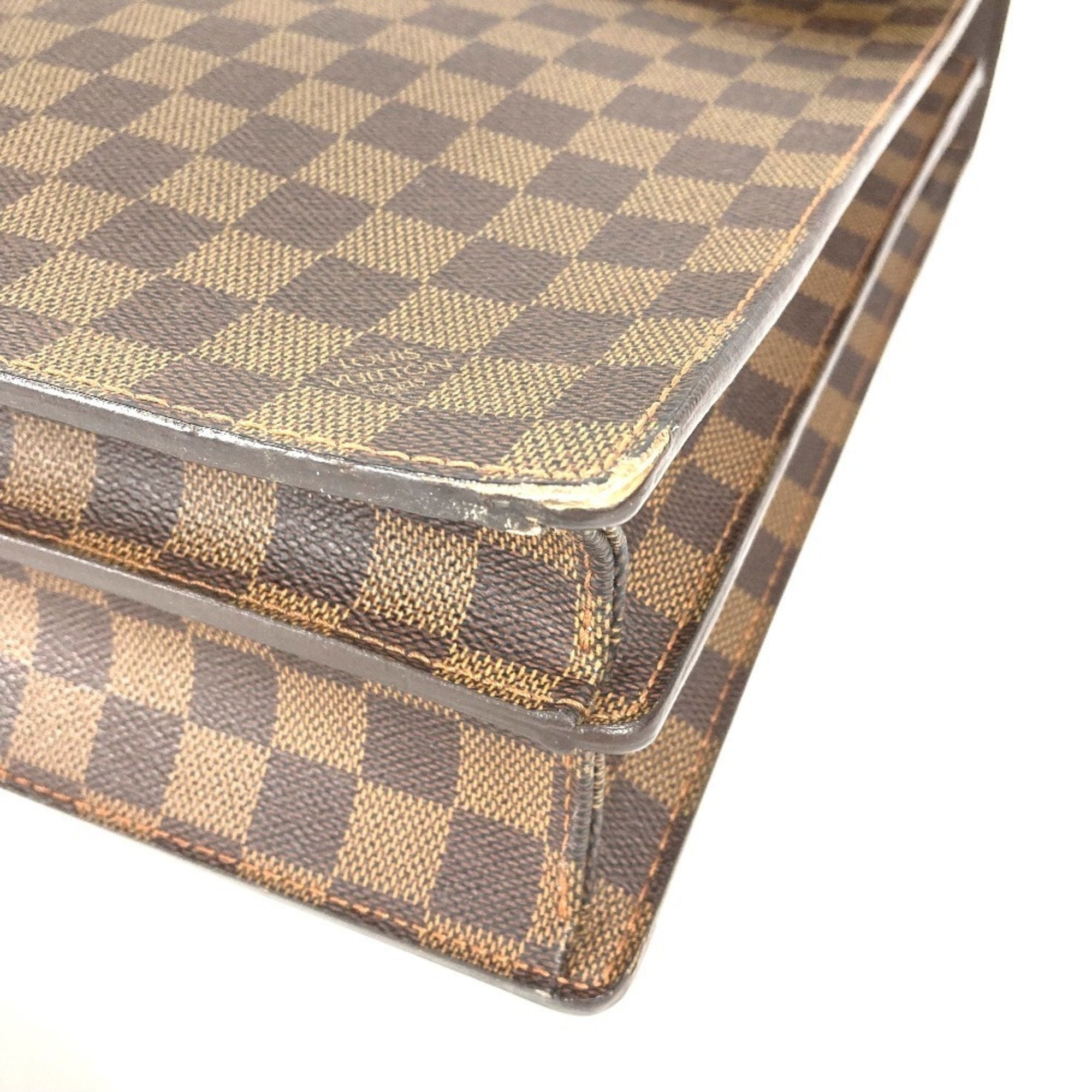 Louis Vuitton Brown Damier Canvas Ebene Damier Canvas Briefcase Handbag