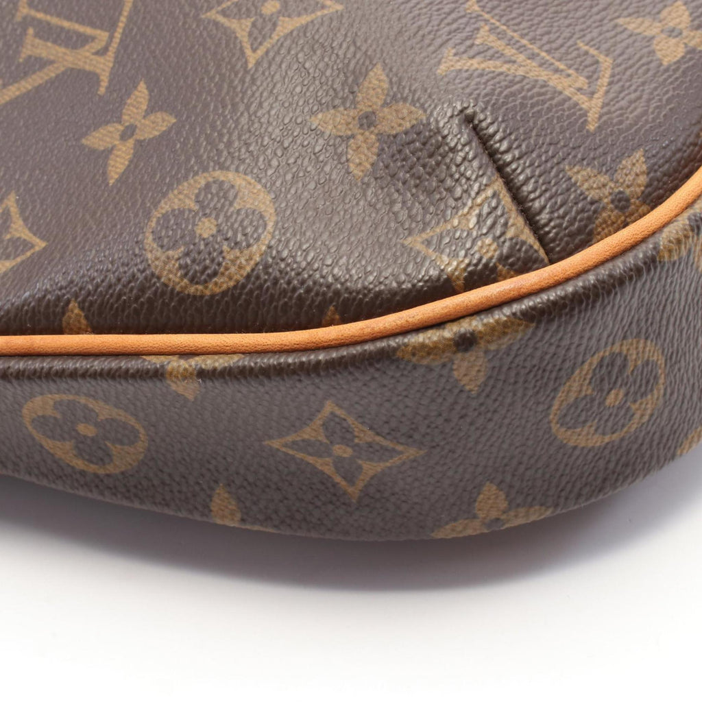 Louis Vuitton Monogram Brown Coated Canvas Leather Shoulder Bag